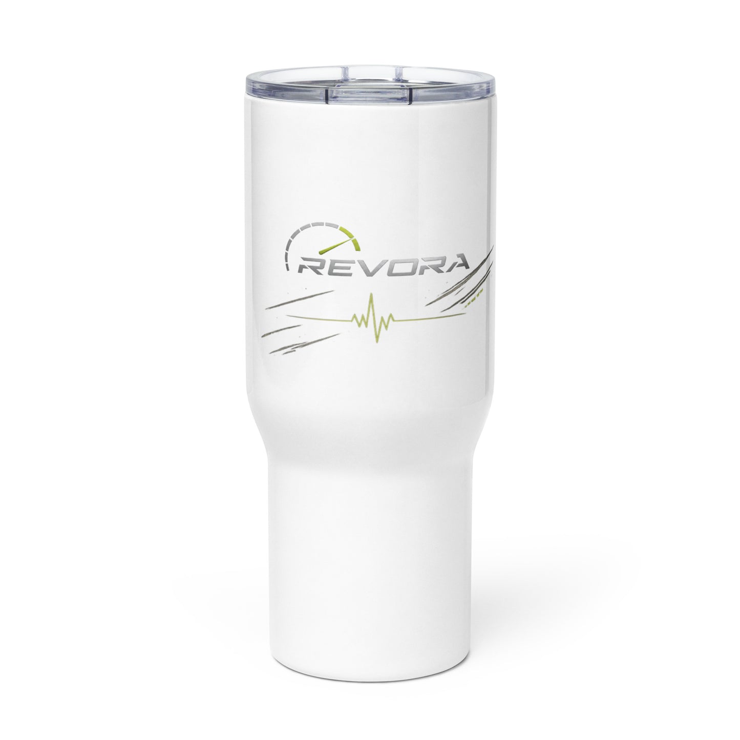 Travel mug with a handle
